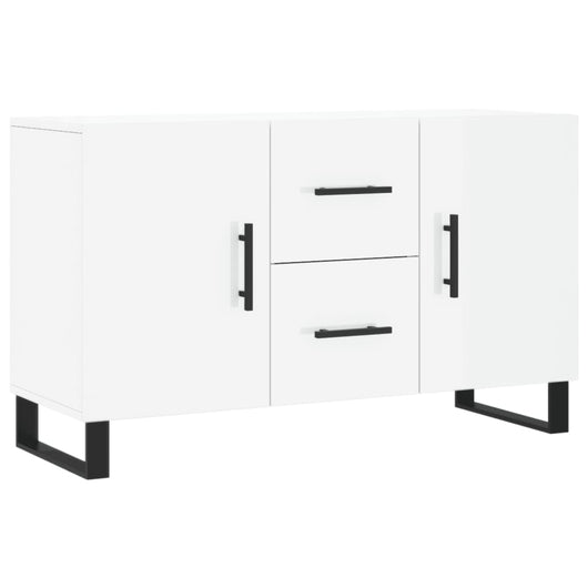Credenza Bianco Lucido 100x36x60 cm in Legno Multistratocod mxl 80053