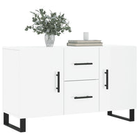 Credenza Bianco Lucido 100x36x60 cm in Legno Multistrato 828198