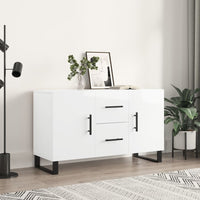 Credenza Bianco Lucido 100x36x60 cm in Legno Multistratocod mxl 80053
