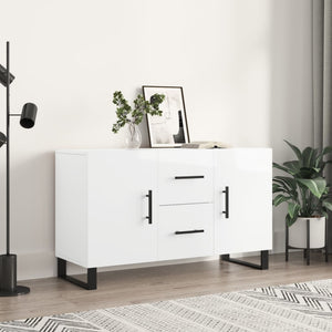 Credenza Bianco Lucido 100x36x60 cm in Legno Multistratocod mxl 80053