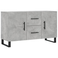 Credenza-Buffet-Armadio da cucina Grigio Cemento 100x36x60 cm in Legno Multistrato