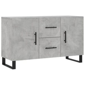 Credenza-Buffet-Armadio da cucina Grigio Cemento 100x36x60 cm in Legno Multistrato