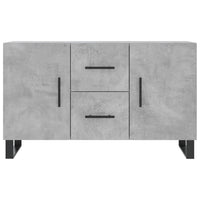 Credenza-Buffet-Armadio da cucina Grigio Cemento 100x36x60 cm in Legno Multistrato