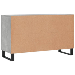 Credenza-Buffet-Armadio da cucina Grigio Cemento 100x36x60 cm in Legno Multistrato
