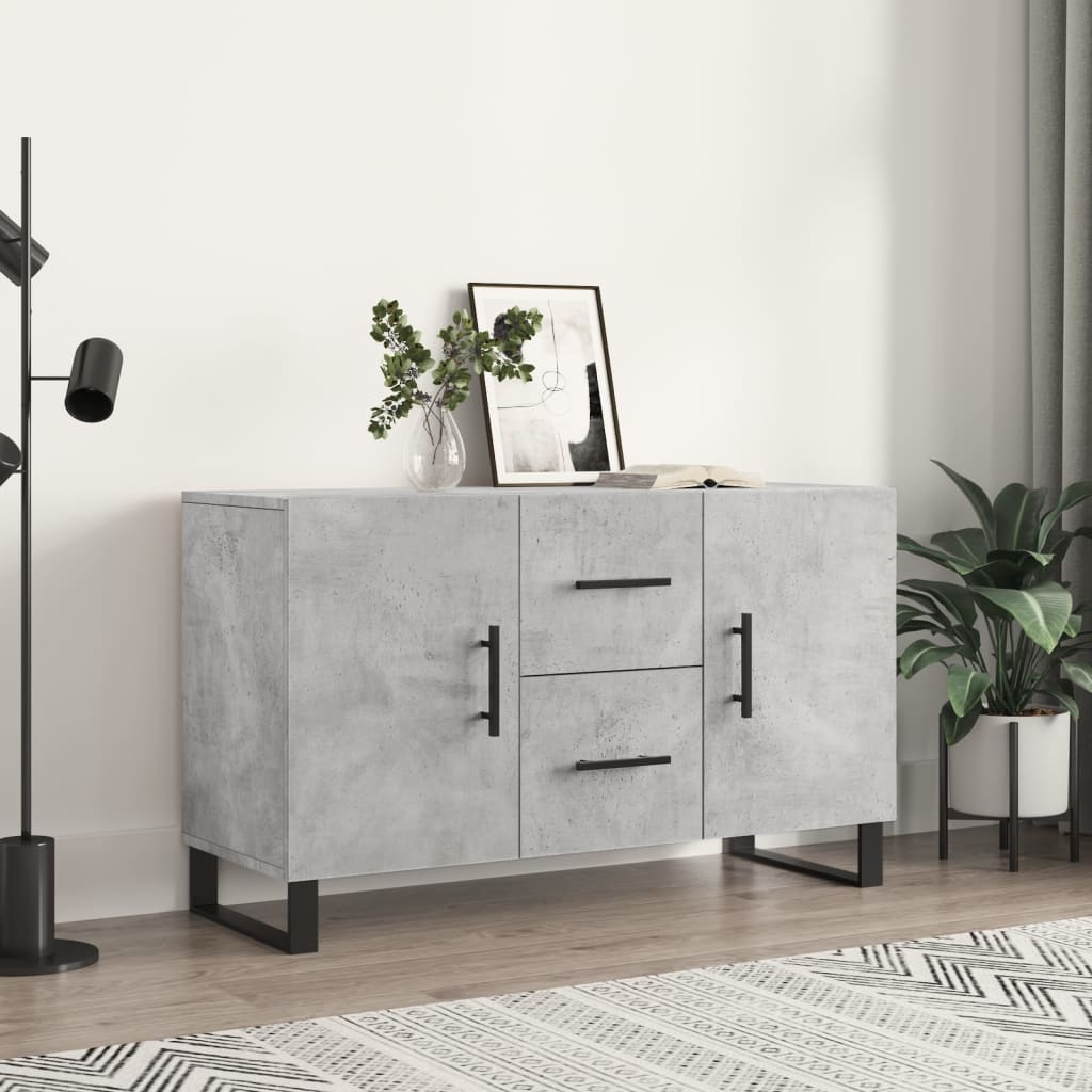 Credenza Grigio Cemento 100x36x60 cm in Legno Multistratocod mxl 103937