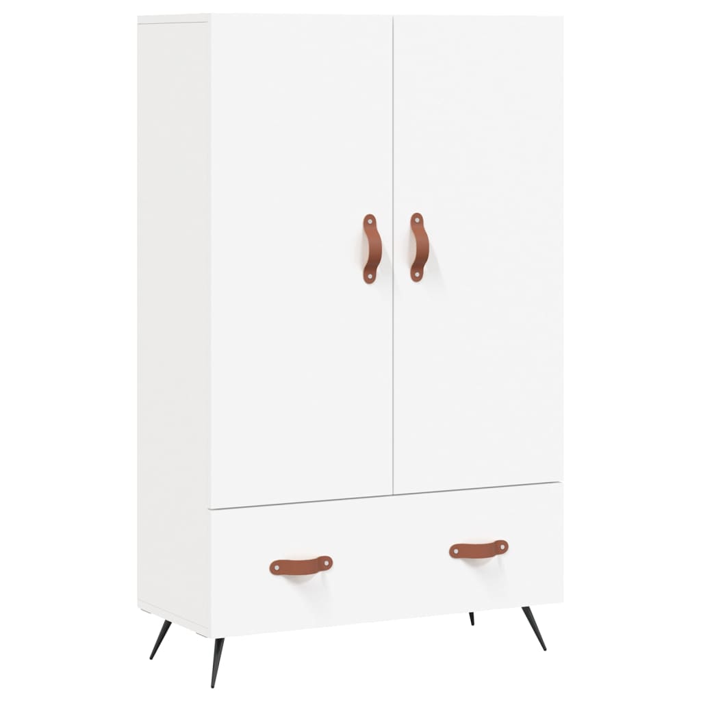 Credenza Bianca 69,5x31x115 cm in Legno Multistrato 828204