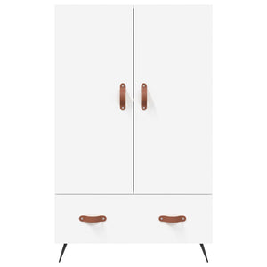 Credenza Bianca 69,5x31x115 cm in Legno Multistrato 828204