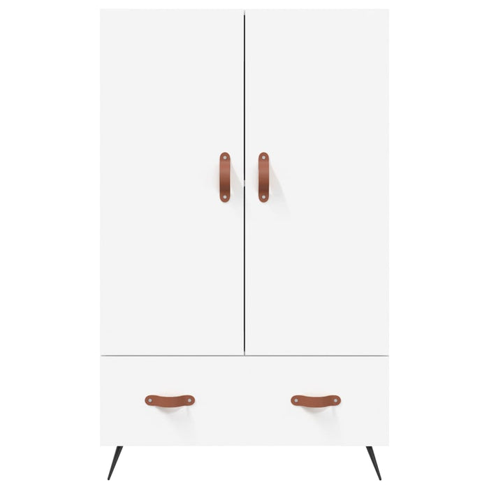 Credenza Bianca 69,5x31x115 cm in Legno Multistrato 828204