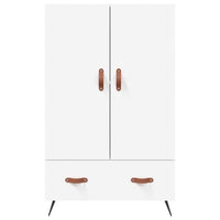 Credenza-Buffet-Armadio da cucina Bianca 69,5x31x115 cm in Legno Multistrato 408716