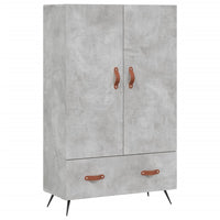 Credenza Grigio Cemento 69,5x31x115 cm in Legno Multistrato 828208
