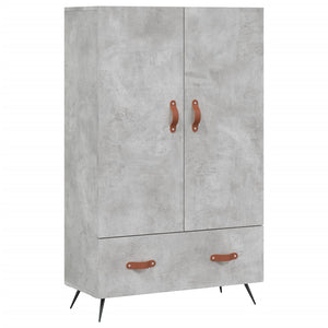 Credenza Grigio Cemento 69,5x31x115 cm in Legno Multistrato 828208