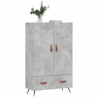Credenza Grigio Cemento 69,5x31x115 cm in Legno Multistrato 828208