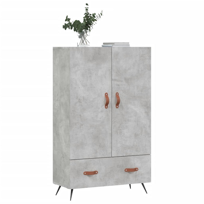 Credenza Grigio Cemento 69,5x31x115 cm in Legno Multistrato 828208