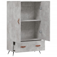 Credenza Grigio Cemento 69,5x31x115 cm in Legno Multistrato 828208