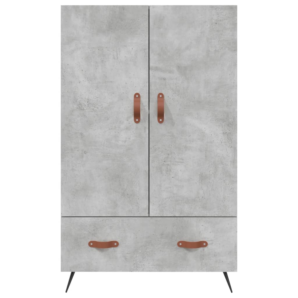 Credenza Grigio Cemento 69,5x31x115 cm in Legno Multistrato 828208