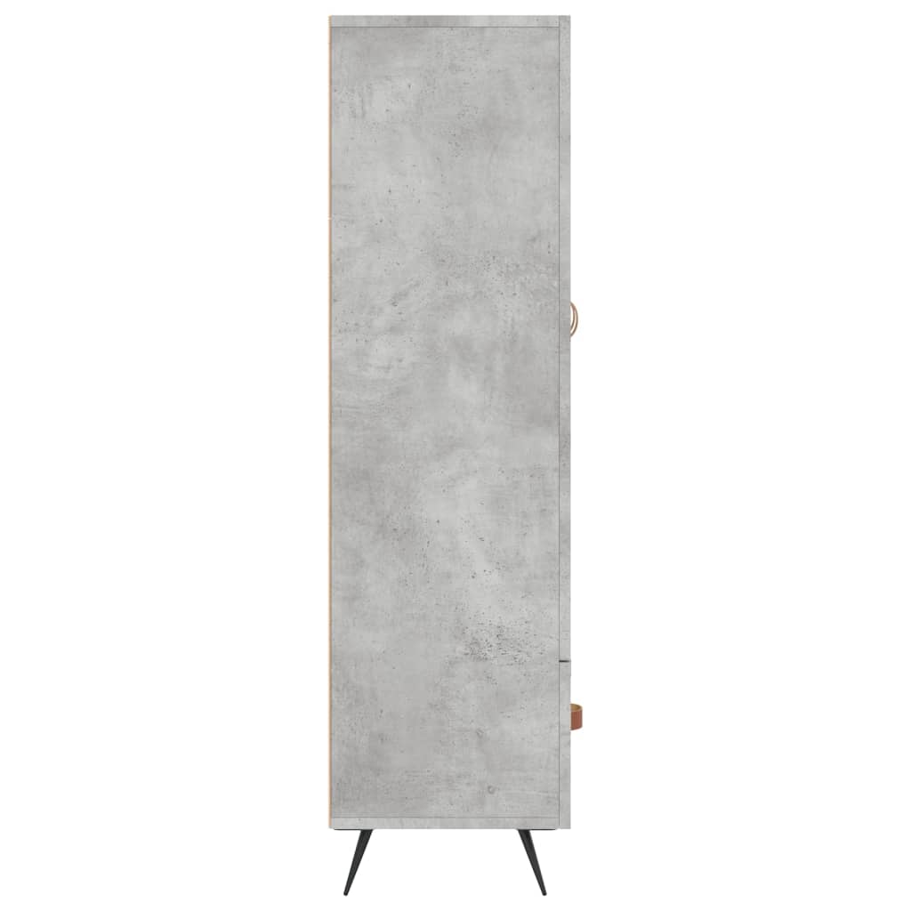 Credenza Grigio Cemento 69,5x31x115 cm in Legno Multistrato 828208