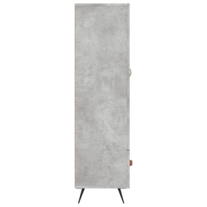 Credenza Grigio Cemento 69,5x31x115 cm in Legno Multistrato 828208