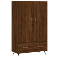 Credenza Rovere Marrone 69,5x31x115 cm in Legno Multistrato 828211