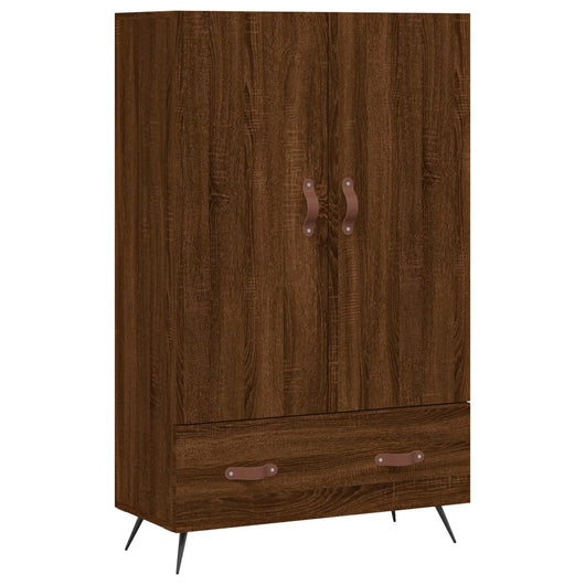 Credenza Rovere Marrone 69,5x31x115 cm in Legno Multistrato 828211