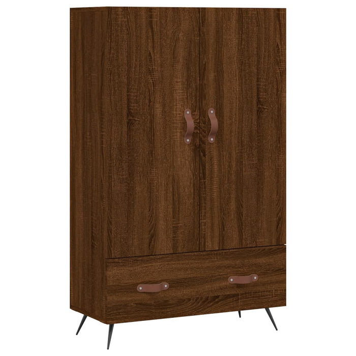 Credenza Rovere Marrone 69,5x31x115 cm in Legno Multistrato 828211