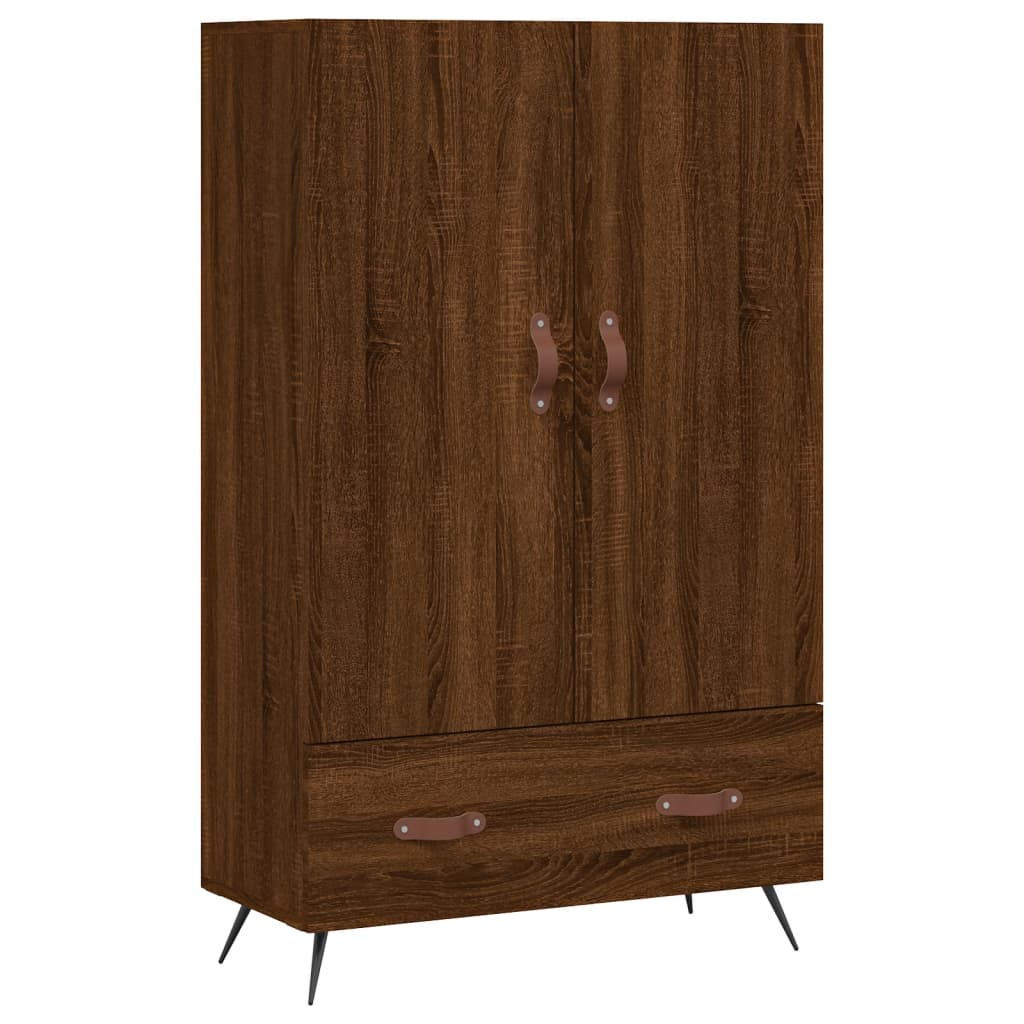 Credenza Rovere Marrone 69,5x31x115 cm in Legno Multistrato 828211