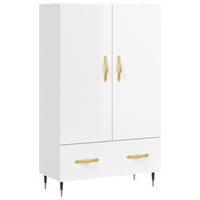 Credenza Bianco Lucido 69,5x31x115 cm in Legno Multistratocod mxl 103944