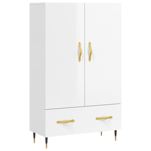 Credenza Bianco Lucido 69,5x31x115 cm in Legno Multistratocod mxl 103944