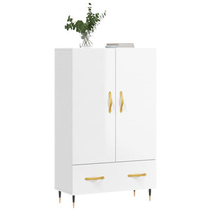 Credenza Bianco Lucido 69,5x31x115 cm in Legno Multistratocod mxl 103944