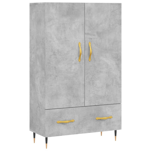 Credenza Grigio Cemento 69,5x31x115 cm in Legno Multistrato 828216