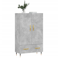 Credenza Grigio Cemento 69,5x31x115 cm in Legno Multistrato 828216