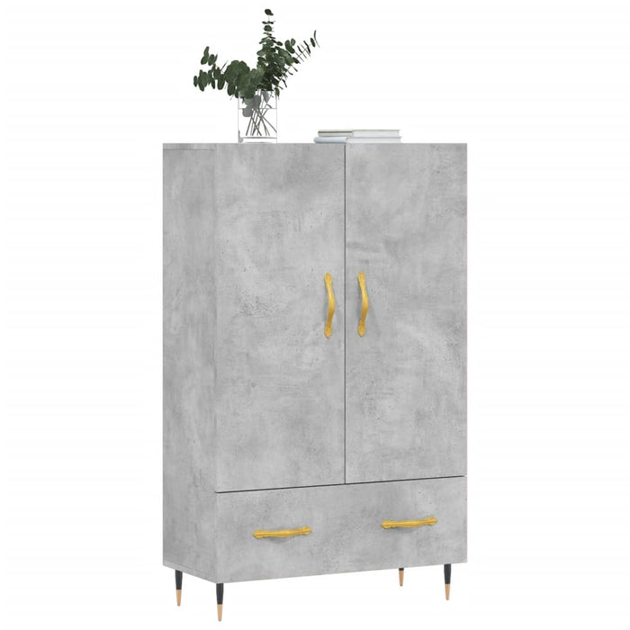 Credenza Grigio Cemento 69,5x31x115 cm in Legno Multistrato 828216