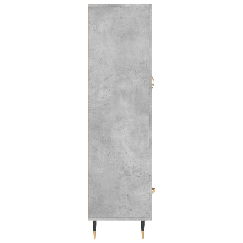 Credenza Grigio Cemento 69,5x31x115 cm in Legno Multistrato 828216