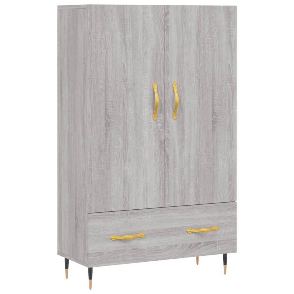 Credenza Grigio Sonoma 69,5x31x115 cm in Legno Multistrato 828218