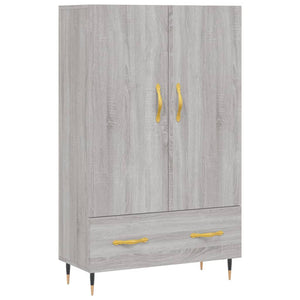 Credenza Grigio Sonoma 69,5x31x115 cm in Legno Multistrato 828218