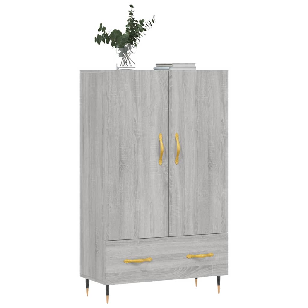Credenza Grigio Sonoma 69,5x31x115 cm in Legno Multistrato 828218