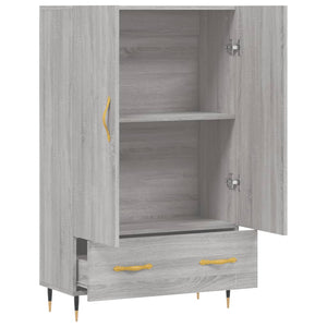 Credenza Grigio Sonoma 69,5x31x115 cm in Legno Multistrato 828218