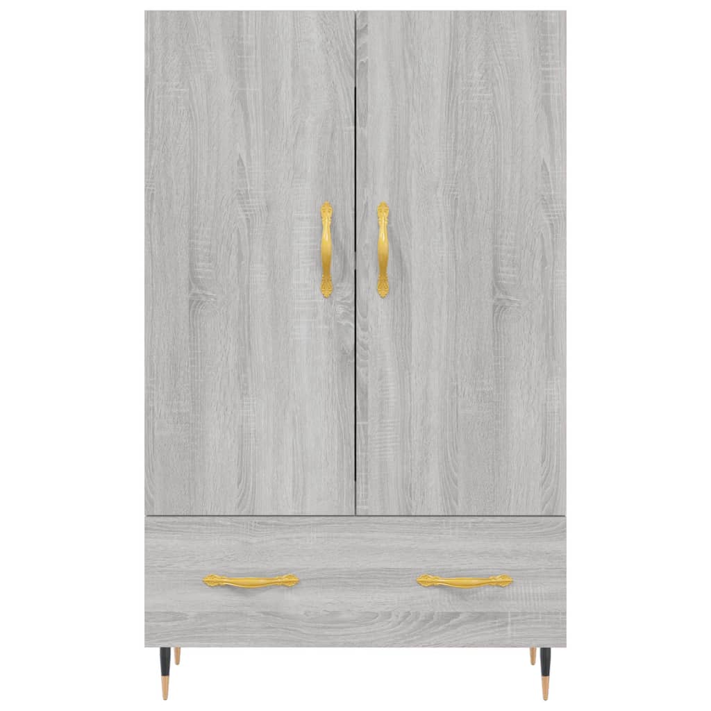 Credenza Grigio Sonoma 69,5x31x115 cm in Legno Multistrato 828218