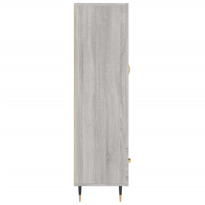 Credenza Grigio Sonoma 69,5x31x115 cm in Legno Multistrato 828218