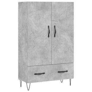 Credenza Grigio Cemento 69,5x31x115 cm in Legno Multistrato 828232