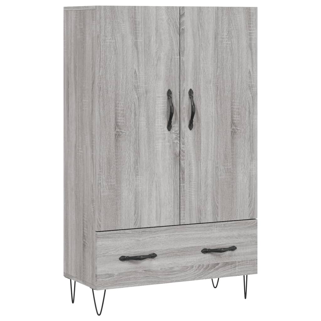 Credenza Grigio Sonoma 69,5x31x115 cm in Legno Multistrato 828234