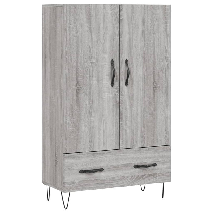 Credenza Grigio Sonoma 69,5x31x115 cm in Legno Multistrato 828234