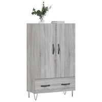 Credenza Grigio Sonoma 69,5x31x115 cm in Legno Multistrato 828234