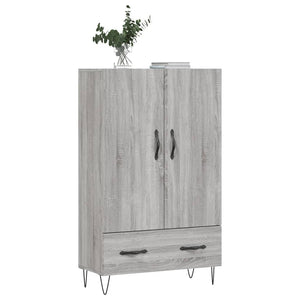 Credenza Grigio Sonoma 69,5x31x115 cm in Legno Multistrato 828234
