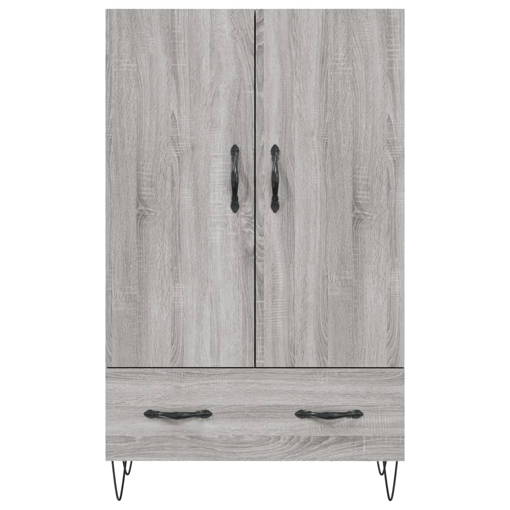 Credenza Grigio Sonoma 69,5x31x115 cm in Legno Multistrato 828234