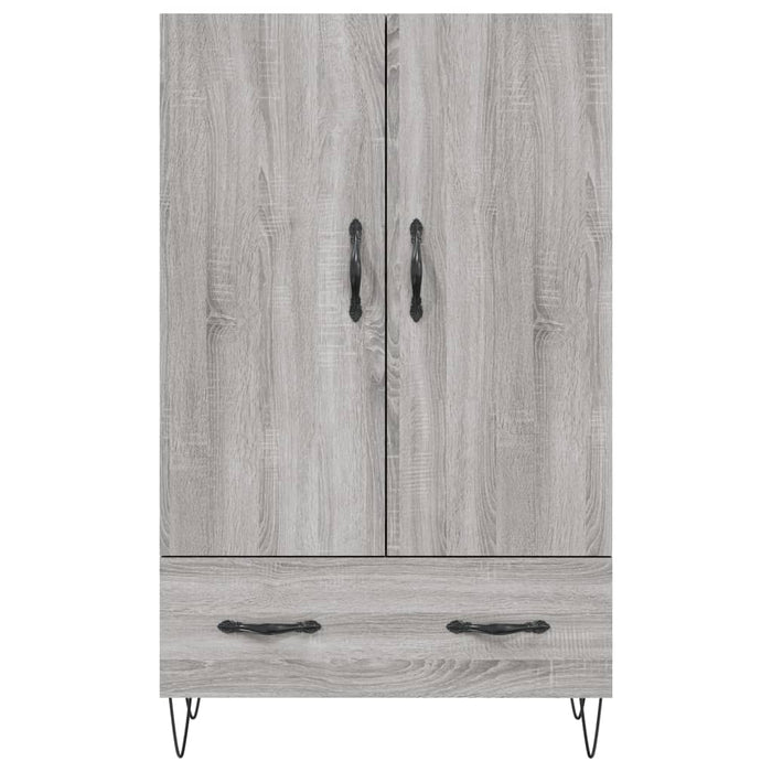Credenza Grigio Sonoma 69,5x31x115 cm in Legno Multistrato 828234