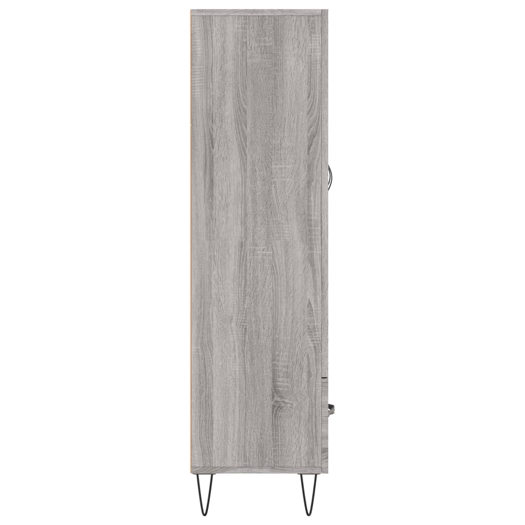 Credenza Grigio Sonoma 69,5x31x115 cm in Legno Multistrato 828234