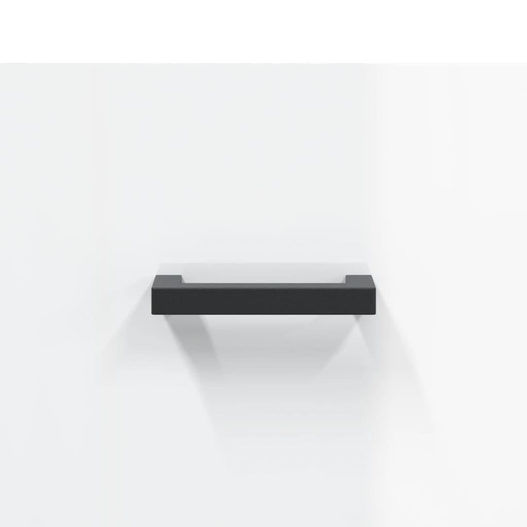 Credenza Bianco Lucido 69,5x31x115 cm in Legno Multistrato 828238