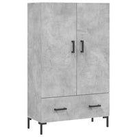 Credenza Grigio Cemento 69,5x31x115 cm in Legno Multistrato 828240
