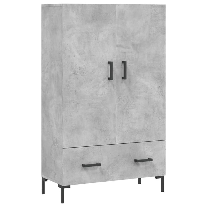 Credenza Grigio Cemento 69,5x31x115 cm in Legno Multistrato 828240