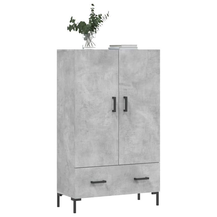 Credenza Grigio Cemento 69,5x31x115 cm in Legno Multistrato 828240
